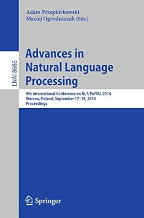 advances in natural language processing 9th international conference on nlp poltal 2014 warsaw poland