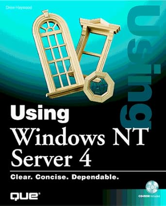 using windows nt server 4 1st edition drew heywood 0789716127, 978-0789716125