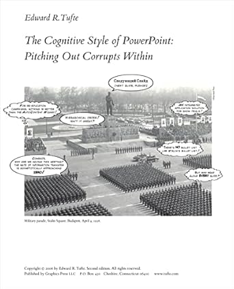 the cognitive style of powerpoint pitching out corrups within 2nd ed 1st edition edward r tufte 0961392169,