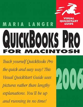 quickbooks pro 2006 for macintosh 1st edition maria langer 032134894x, 978-0321348944