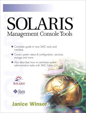 solaris management console tools 1st edition janice winsor 0130617628, 978-0130617620