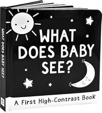 what does baby see a high contrast board book 1st edition peter pauper press ,simon abbott 144134005x,