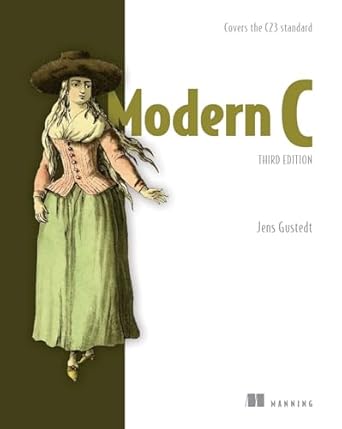 modern c   covers the c23 standard 1st edition jens gustedt 1633437779, 978-1633437777