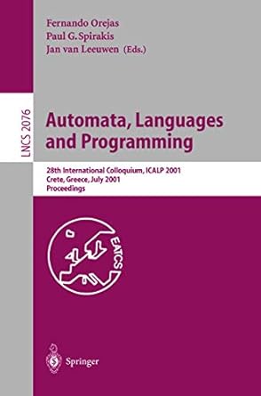 automata languages and programming 1st edition p g spirakis ,fernando orejas ,paul g spirakis ,jan van