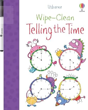 wipe clean telling the time 1st edition jessica greenwell ,kimberley scott 1835405665, 978-1835405666
