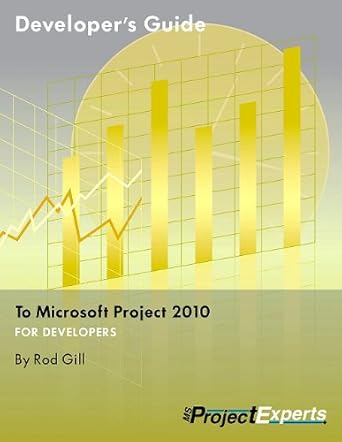 developers guide to microsoft project 2010 1st edition rod gill 1934240109, 978-1934240106