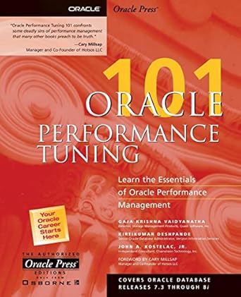 oracle performance tuning 101 1st edition gaja krishna vaidyanatha ,kirtikumar deshpande ,john a kostelac