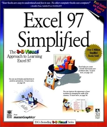 microsoft excel 97 simplified 1st edition ruth maran 0764560220, 978-0764560224