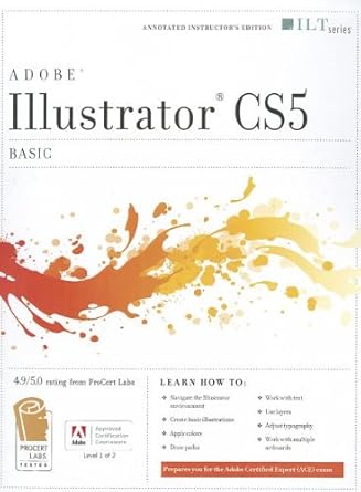 illustrator cs5 instructors guide basic 1st edition axzo press 1426021003, 978-1426021008