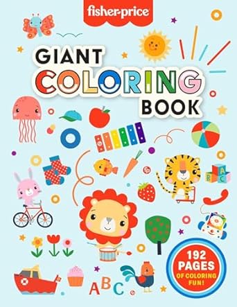 fisher price giant coloring book 1st edition mattel 1683432061, 978-1683432067