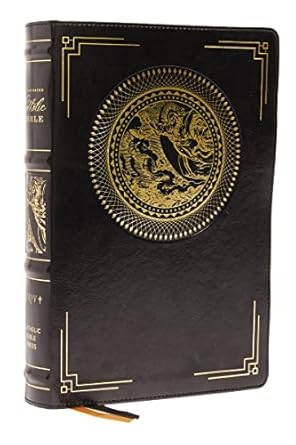 nrsvce illustrated catholic bible leathersoft black comfort print holy bible 1st edition catholic bible press