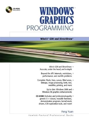 windows graphics programming win 32 gdi and directdraw 1st edition feng yuan 0130869856, 978-0130869852