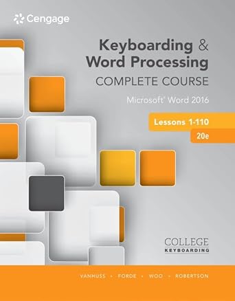 bundle keyboarding and word processing complete course lessons 1 110 microsoft word 2016 20th + lms