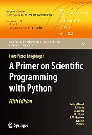 a primer on scientific programming with python 1st edition hans petter langtangen 3662498863, 978-3662498866
