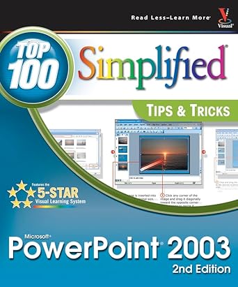 powerpoint 2003 top 100 simplified tips and tricks 1st edition nancy buchanan 7645978252, 978-0764597824