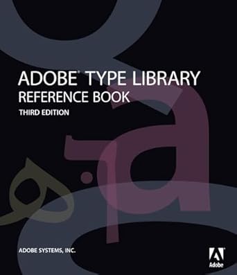 adobe type library reference book 1st edition adobe systems 0321544722, 978-0321544728
