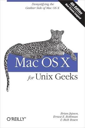 mac os x for unix geeks 1st edition brian jepson ,ernest e rothman 0596003560, 978-0596003562