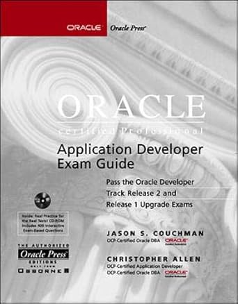 oracle certified professional application developer exam guide 1st edition jason s couchman ,christopher