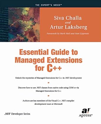 essential guide to managed extensions for c++ 1st edition siva challa ,artur laksberg 1893115283,