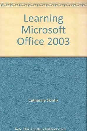 learning microsoft office 2003 1st edition paul wray 0131471708, 978-0131471702