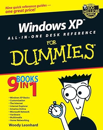 windows xp all in one desk reference for dummies 1st edition woody leonhard 0764515489, 978-0764515484