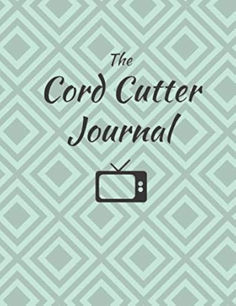 the cord cutter journal 8 5 x 11 mint green logbook journal notebook with cordcutting and habit tracker fill