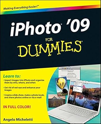 iphoto 09 for dummies 1st edition angelo micheletti b002bofz5i