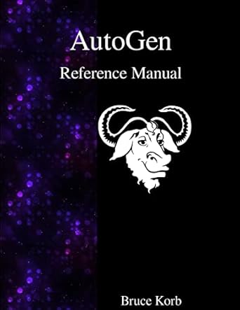 autogen reference manual 1st edition bruce korb 9888381687, 978-9888381685