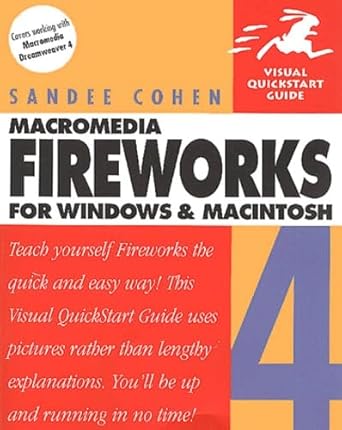 fireworks 4 for windows and macintosh 1st edition sandee cohen 0201731339, 978-0201731330