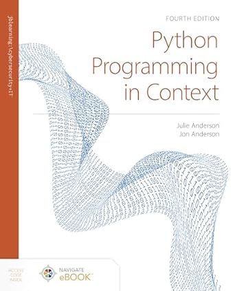 python programming in context 1st edition julie anderson ,jon anderson 1284283216, 978-1284283211
