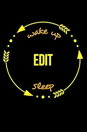 wake up edit sleep gift notebook for an editor medium ruled journal 1st edition useful occupations books