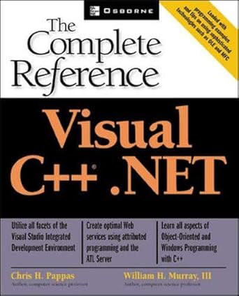 visual c++ net the complete reference 1st edition chris h pappas ,william h murray 0072129581, 978-0072129588