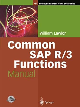 common sap r/3 functions manual 1st edition william lawlor 1852337753, 978-1852337759