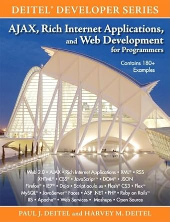 ajax rich internet applications and web development for programmers 1st edition paul deitel ,harvey deitel