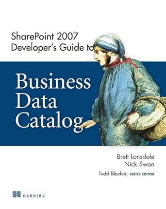 sharepoint 2007 developers guide to business data catalog 1st edition brett lonsdale ,nick swan 1933988819,