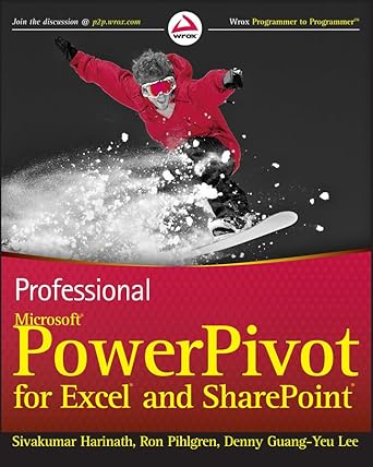 professional microsoft powerpivot for excel and sharepoint 1st edition sivakumar harinath ,ron pihlgren