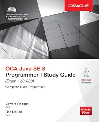 oca java se 8 programmer i study guide 1st edition edward g finegan ,robert liguori 1259587517, 978-1259587511