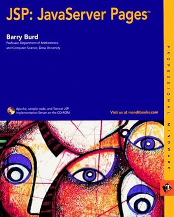 jsp javaserver pages 1st edition barry a burd 0764535358, 978-0764535352
