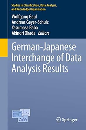 german japanese interchange of data analysis results 1st edition wolfgang gaul ,andreas geyer schulz