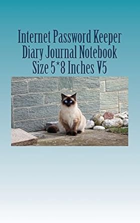 internet password keeper diary journal notebook size 5 8 inches v5 internet password book password keeper to