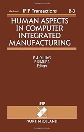 human aspects in computer integrated manufacturing proceedings of the ifip tc5/wg5 3 eight international