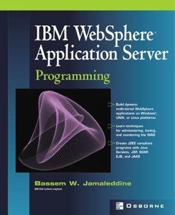 ibm websphere application server programming 1st edition bassem w jamaleddine 0072224592, 978-0072224597