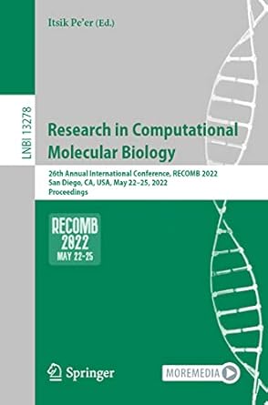 research in computational molecular biology 26th annual international conference recomb 2022 san diego ca usa
