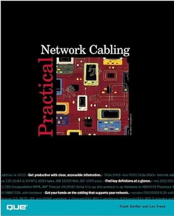 practical network cabling 1st edition frank j derfler ,les freed 078972247x, 978-0789722478