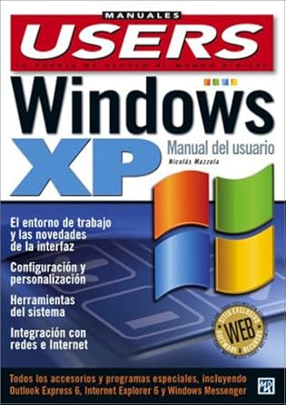 windows xp manual del usuario manuales users en espanol / spanish 1st edition nicolas mazzola ,mp ediciones