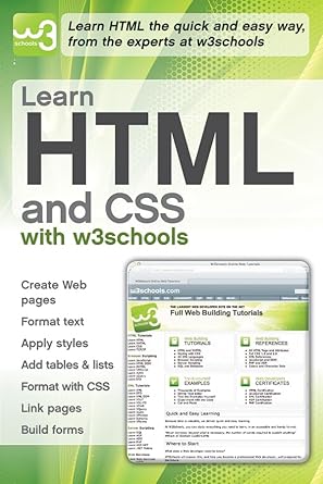 learn html and css with w3schools 1st edition w3schools 0470611952, 978-0470611951