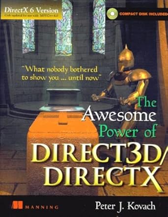 the awesome power of direct3d/directx the directx 7 version 1st edition peter j kovach 1884777473,