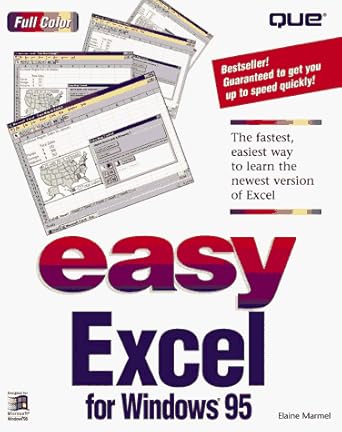easy excel for windows 95 1st edition elaine j marmel 0789701316, 978-0789701312