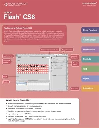 adobe flash cs6 coursenotes 1st edition course technology 1285425197, 978-1285425191