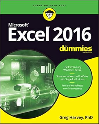 excel 2016 for dummies 1st edition greg harvey 111929343x, 978-1119293439